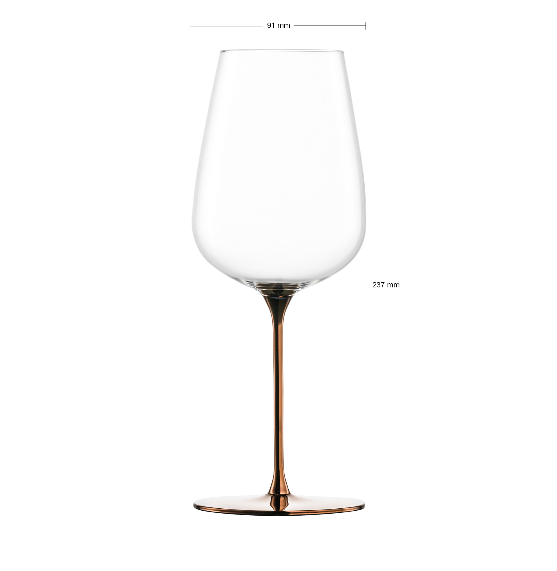 Allround wine glasses fruity & aromatic copper ESSENCA SENSISPLUS COPPER EDITION