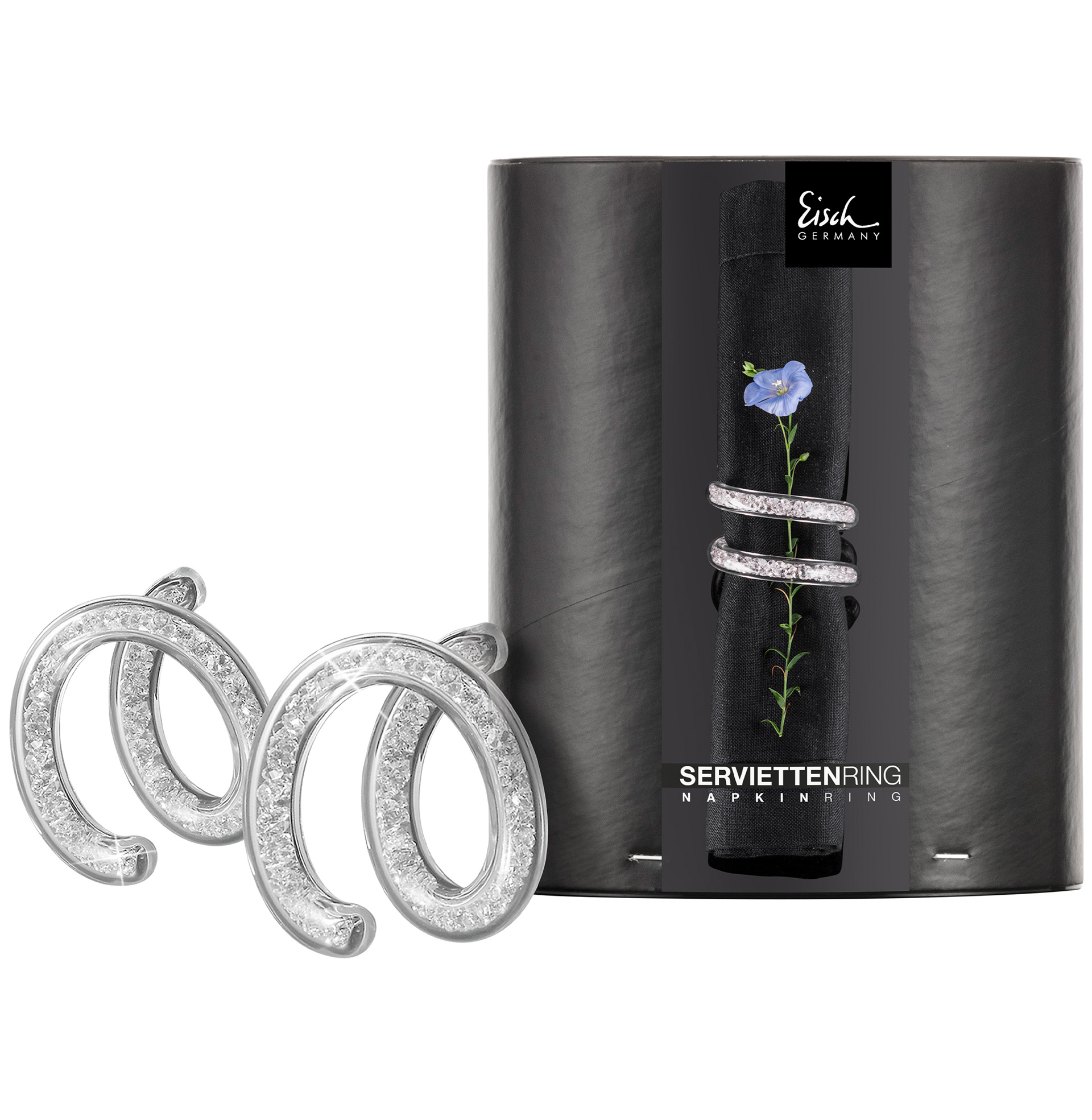 2er Set Serviettenringe 10 CARAT