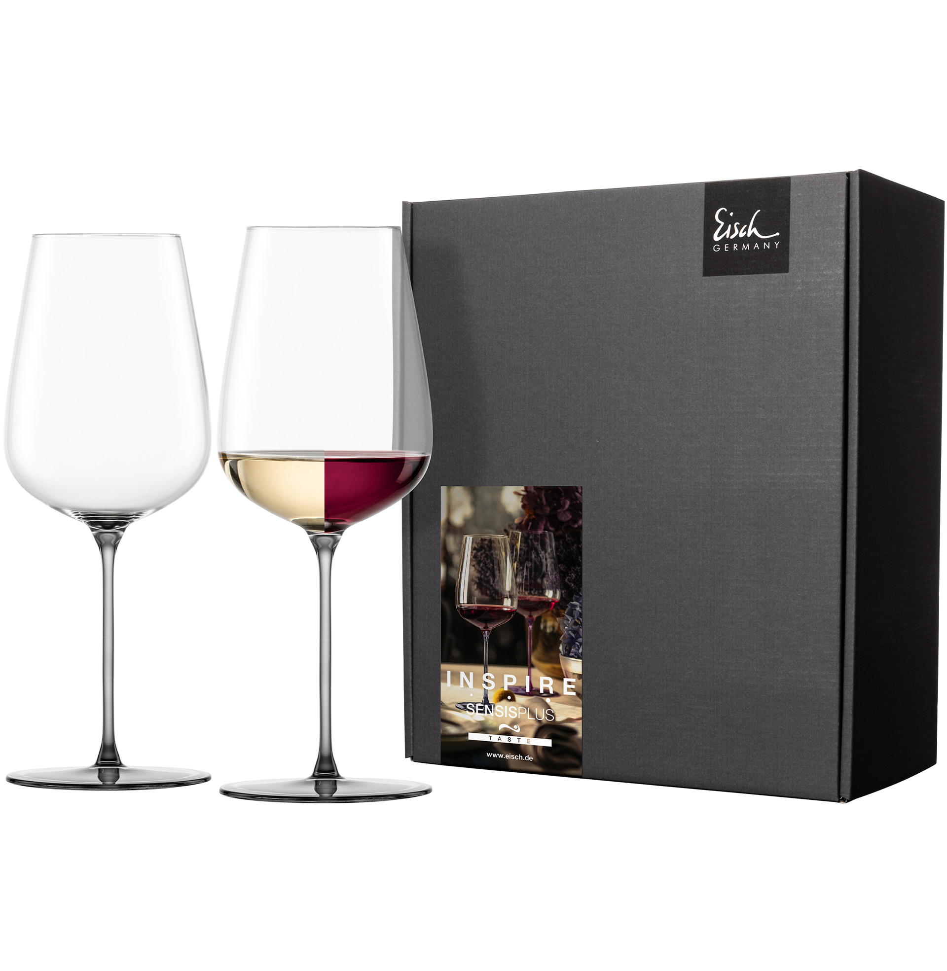 Set of 2 allround wine glasses fruity & aromatic grey INSPIRE SENSISPLUS