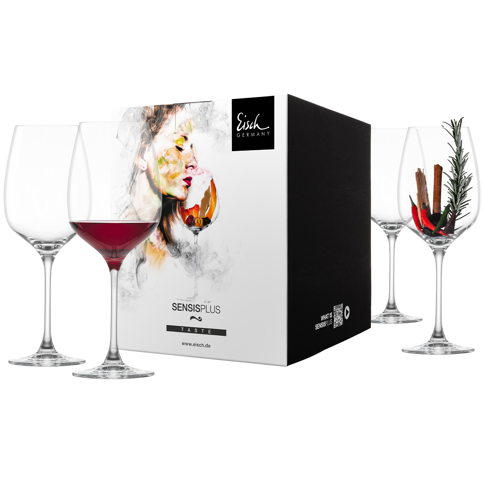 Set of 4 bordeaux glasses SUPERIOR SENSISPLUS