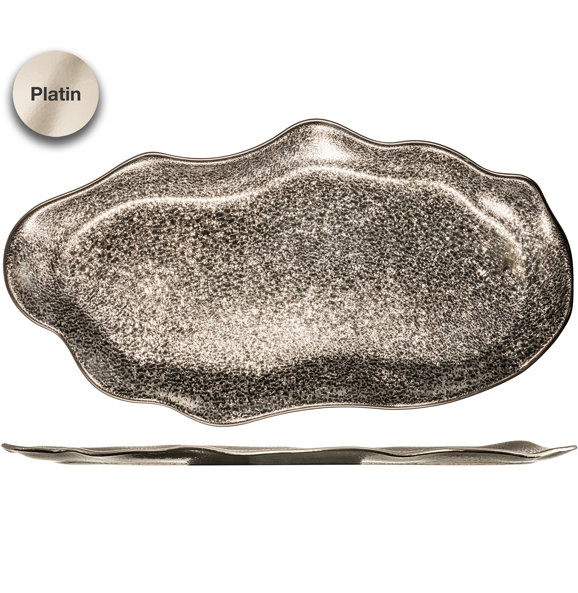 Platte platin 480 x 265 mm GOLDRUSH