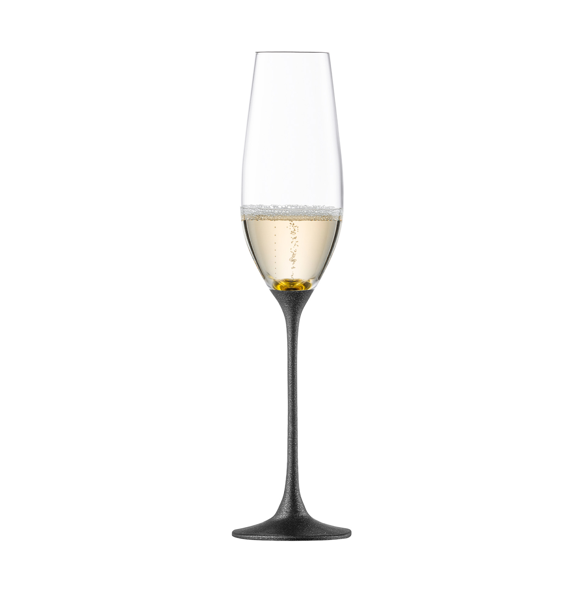Champagnergläser schwarz/gold CHAMPAGNER EXKLUSIV