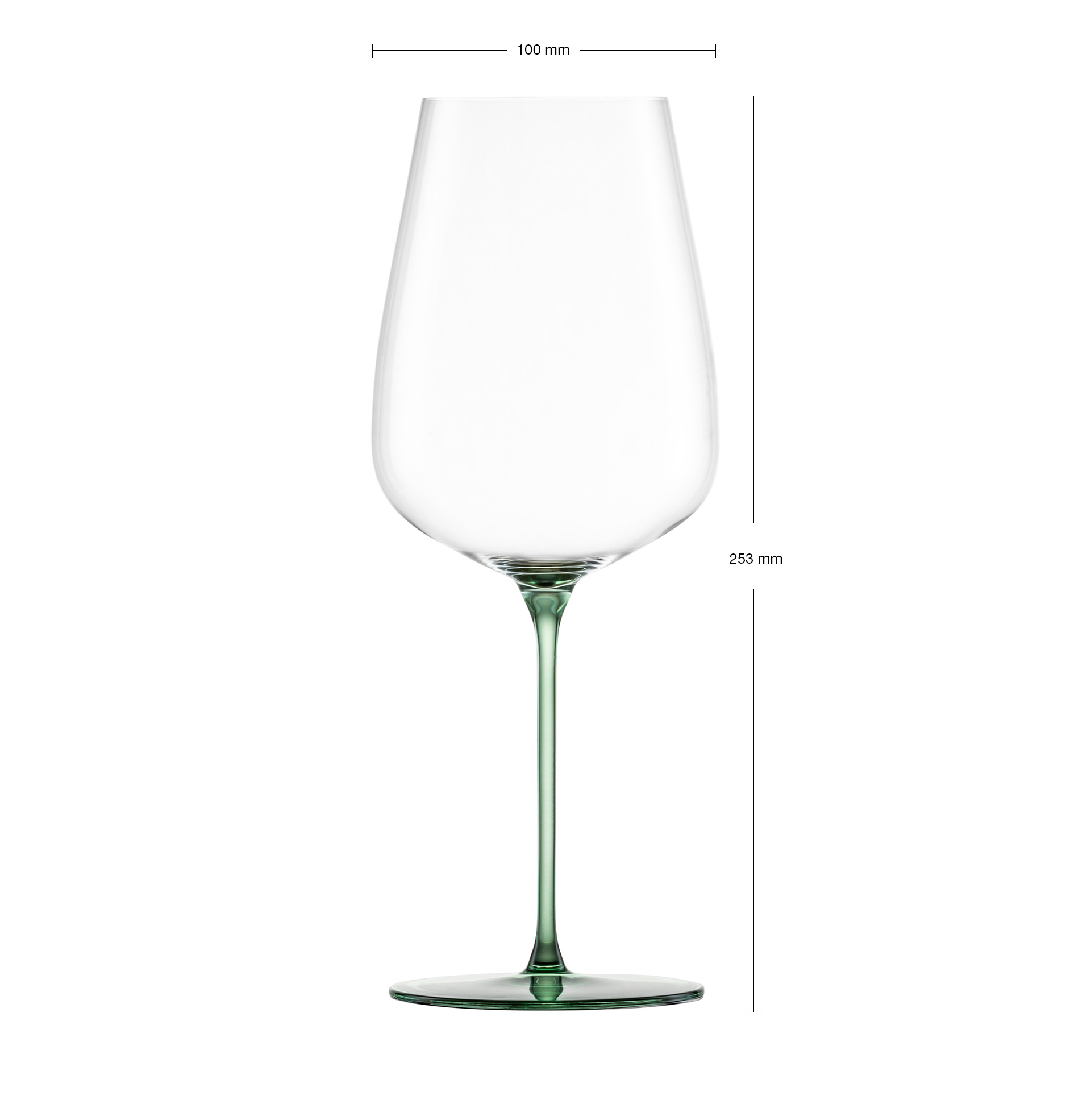 Allround wine glasses powerful & rich green INSPIRE SENSISPLUS