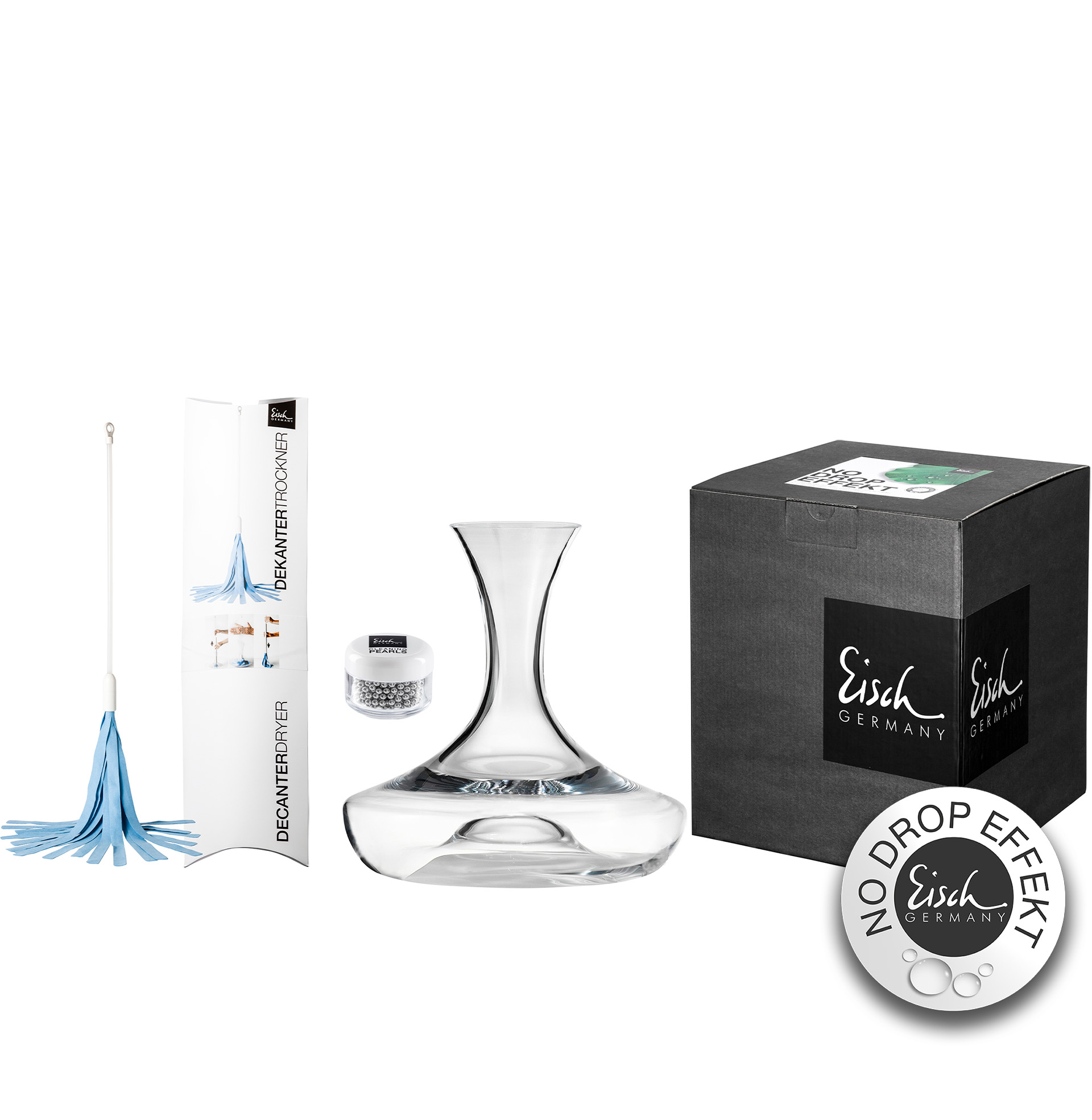Geschenkset Dekanter inkl. Reinigungskugeln und Dekantertrockner