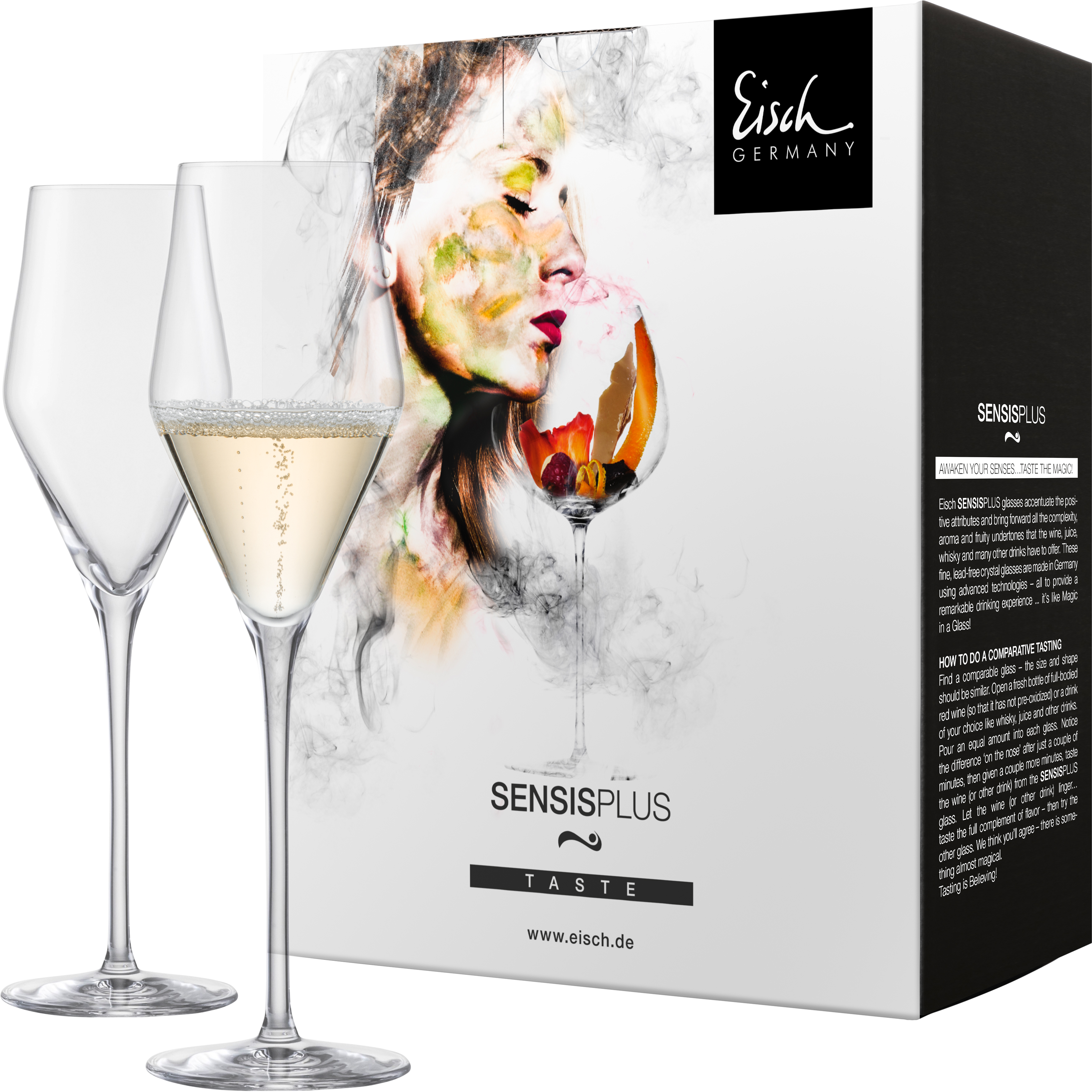 Set of 2 champagne glasses SKY SENSISPLUS