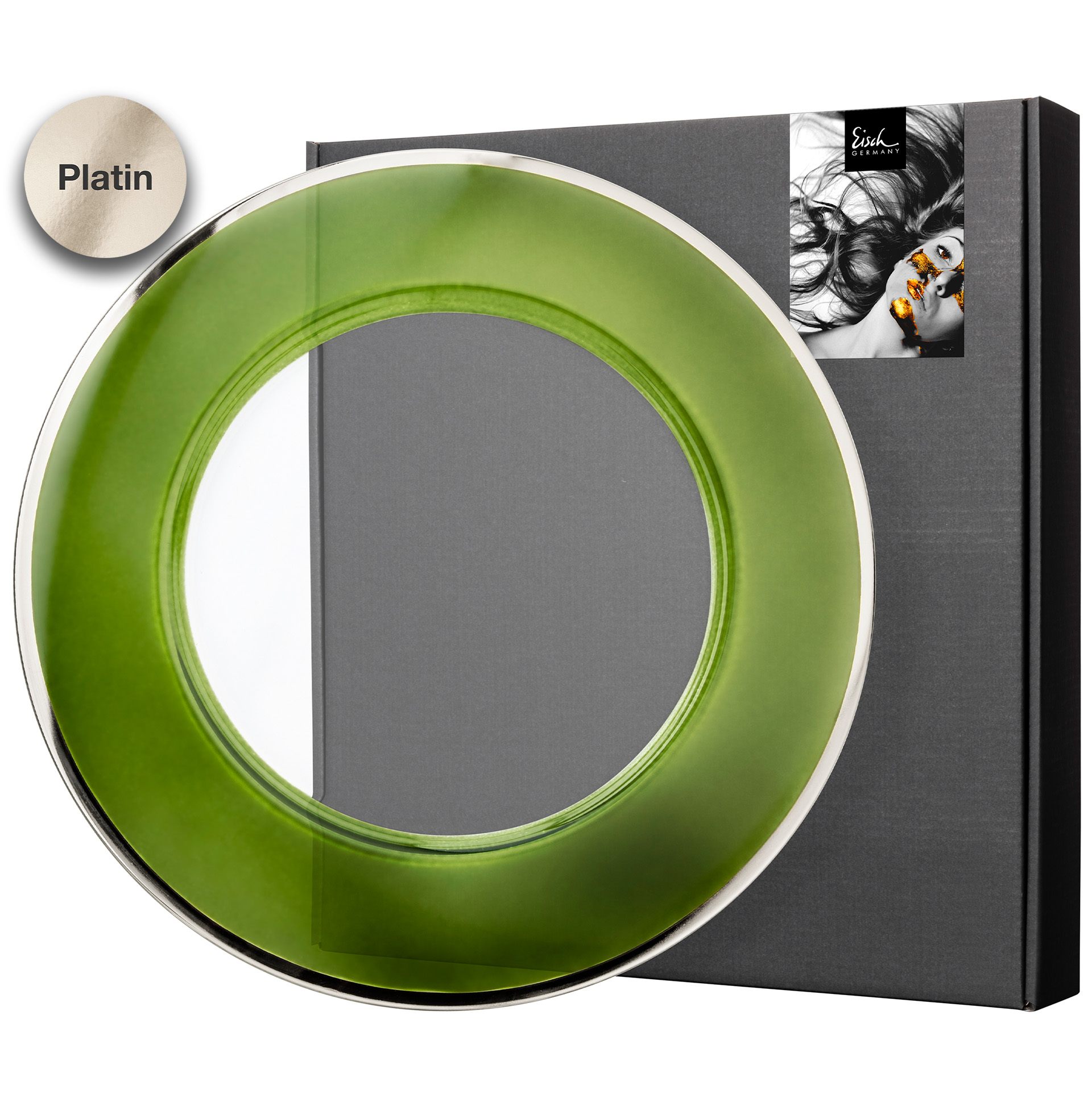 Teller grün/platin Ø 320 mm LIV