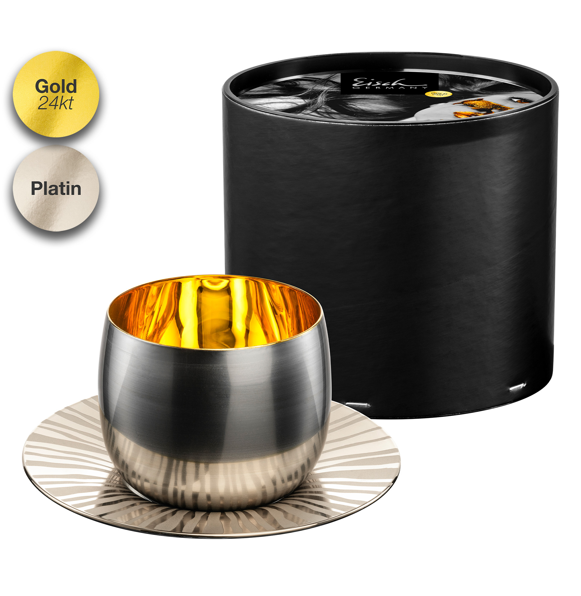 Cappuccino Set platin/gold COSMO