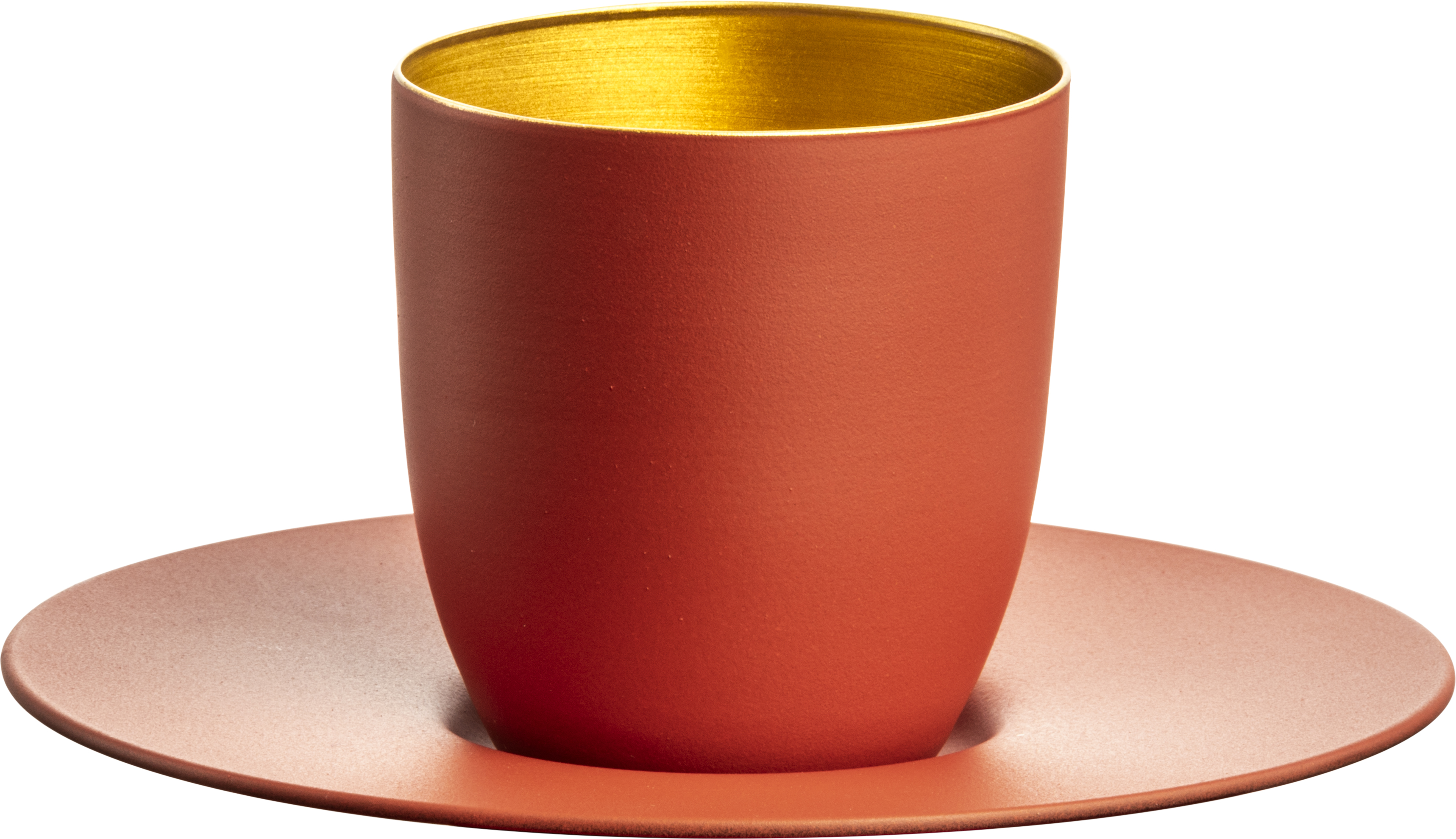 Espresso set coral/gold COSMO COLLECT