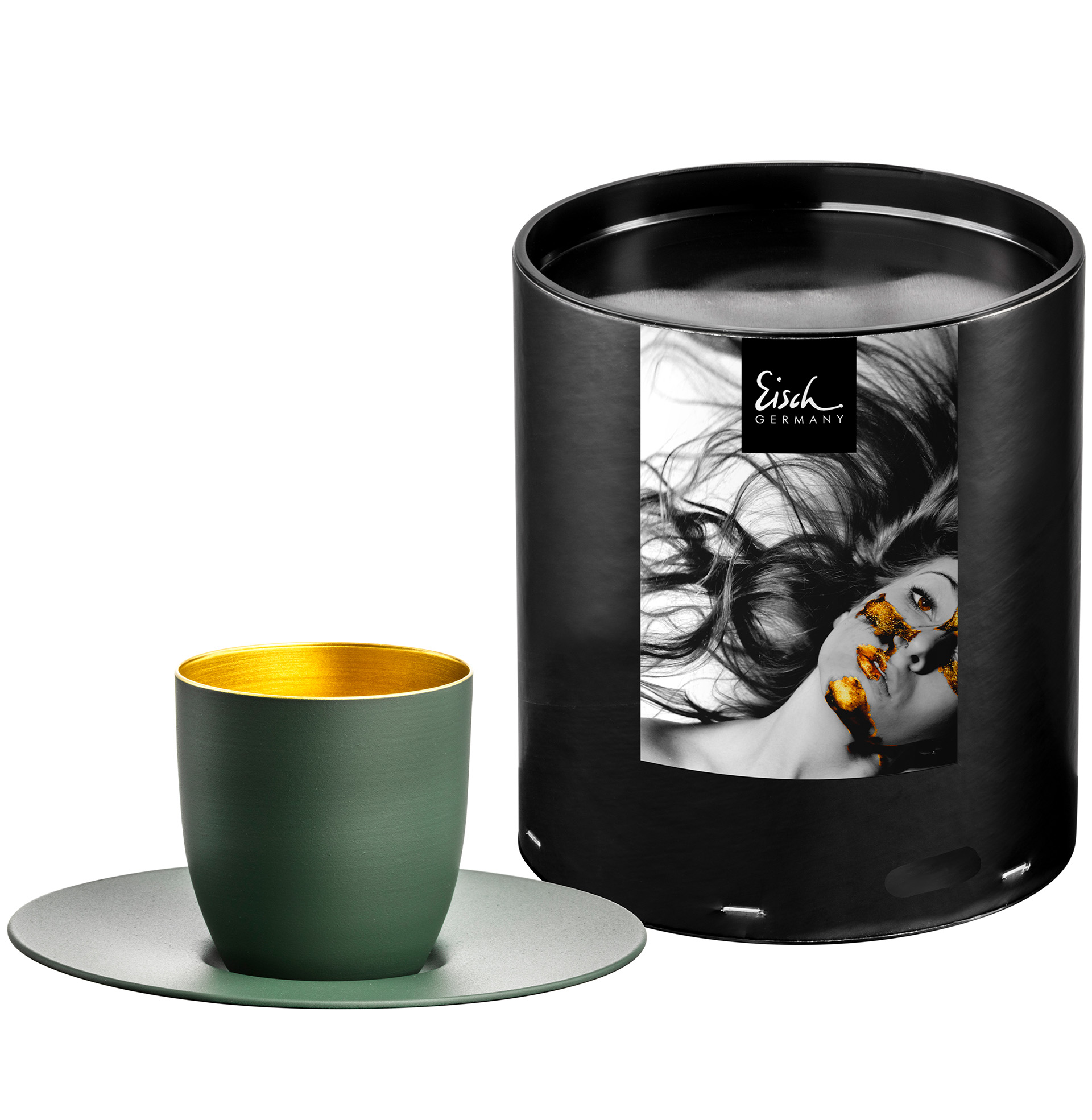 Espresso-Set grün/gold COSMO COLLECT