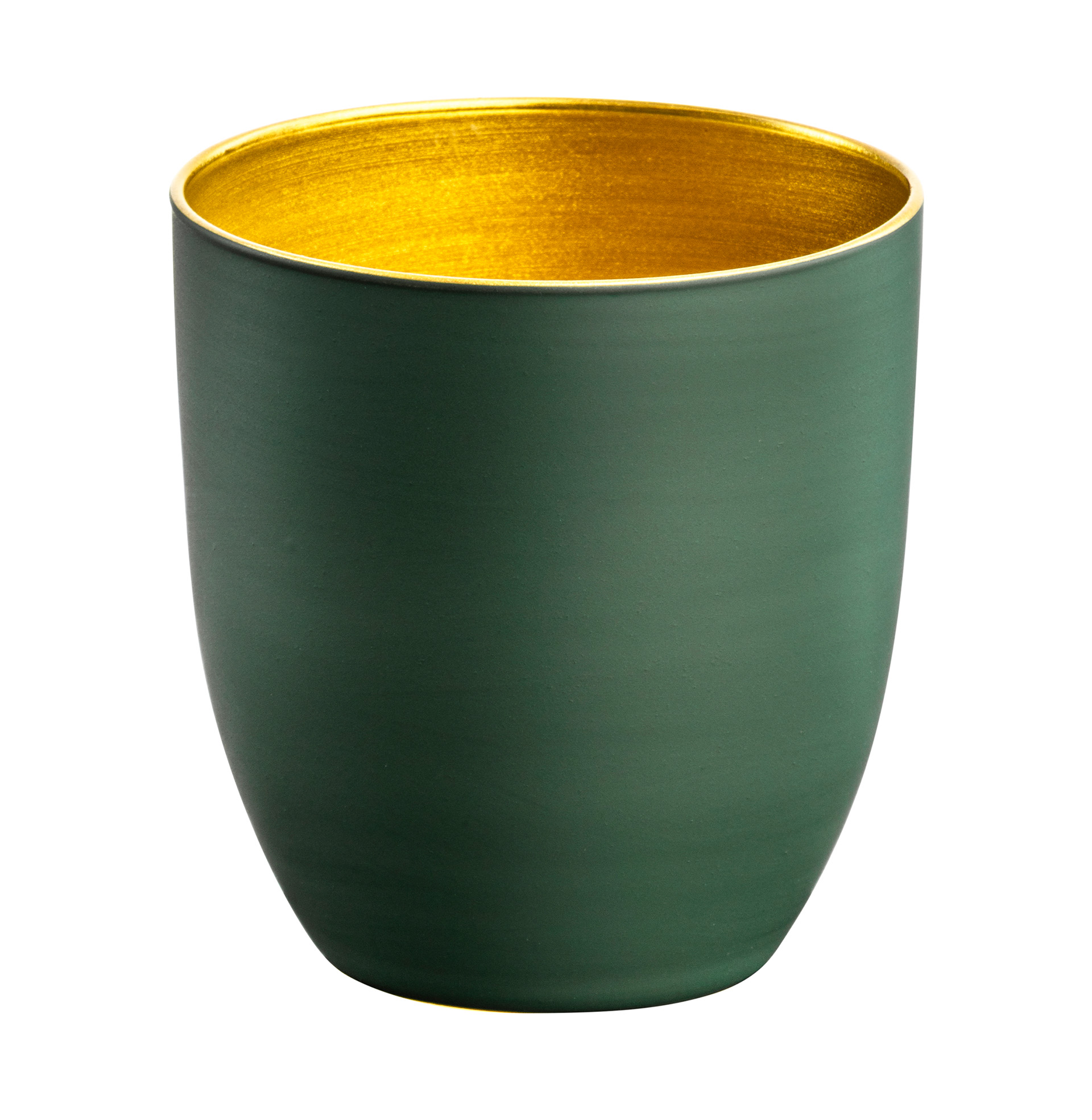 Espresso-/ Mokkaglas grün/gold COSMO COLLECT