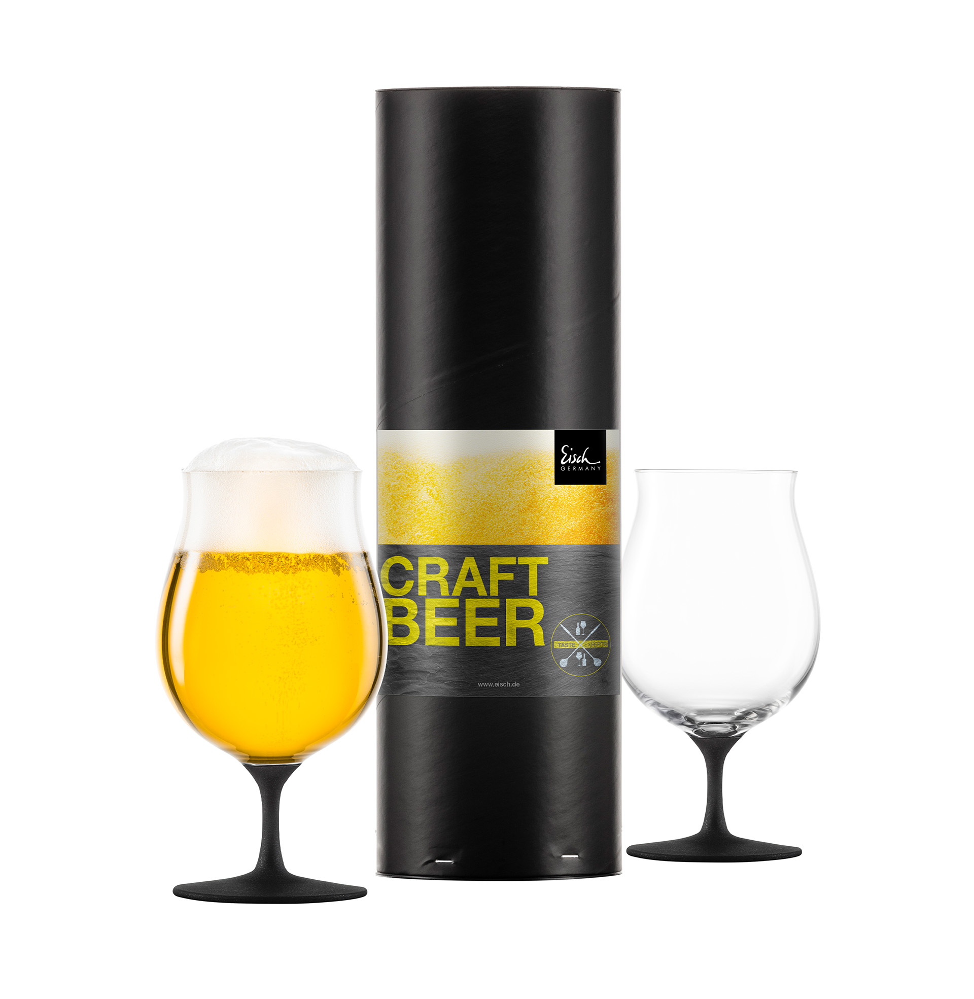 Set of 2 allround beer glasses black CRAFT BEER