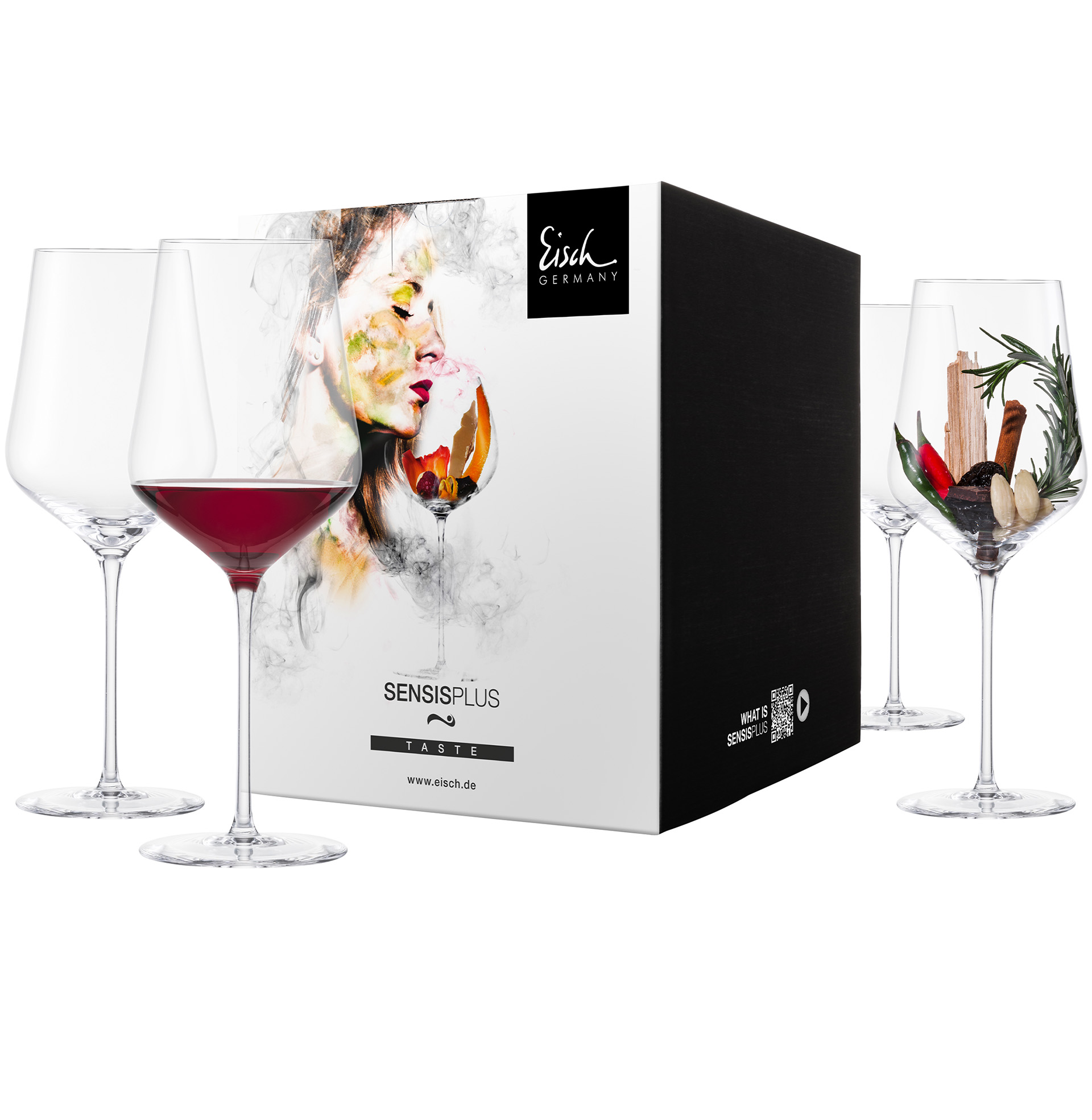 Set of 4 bordeaux glasses SKY SENSISPLUS