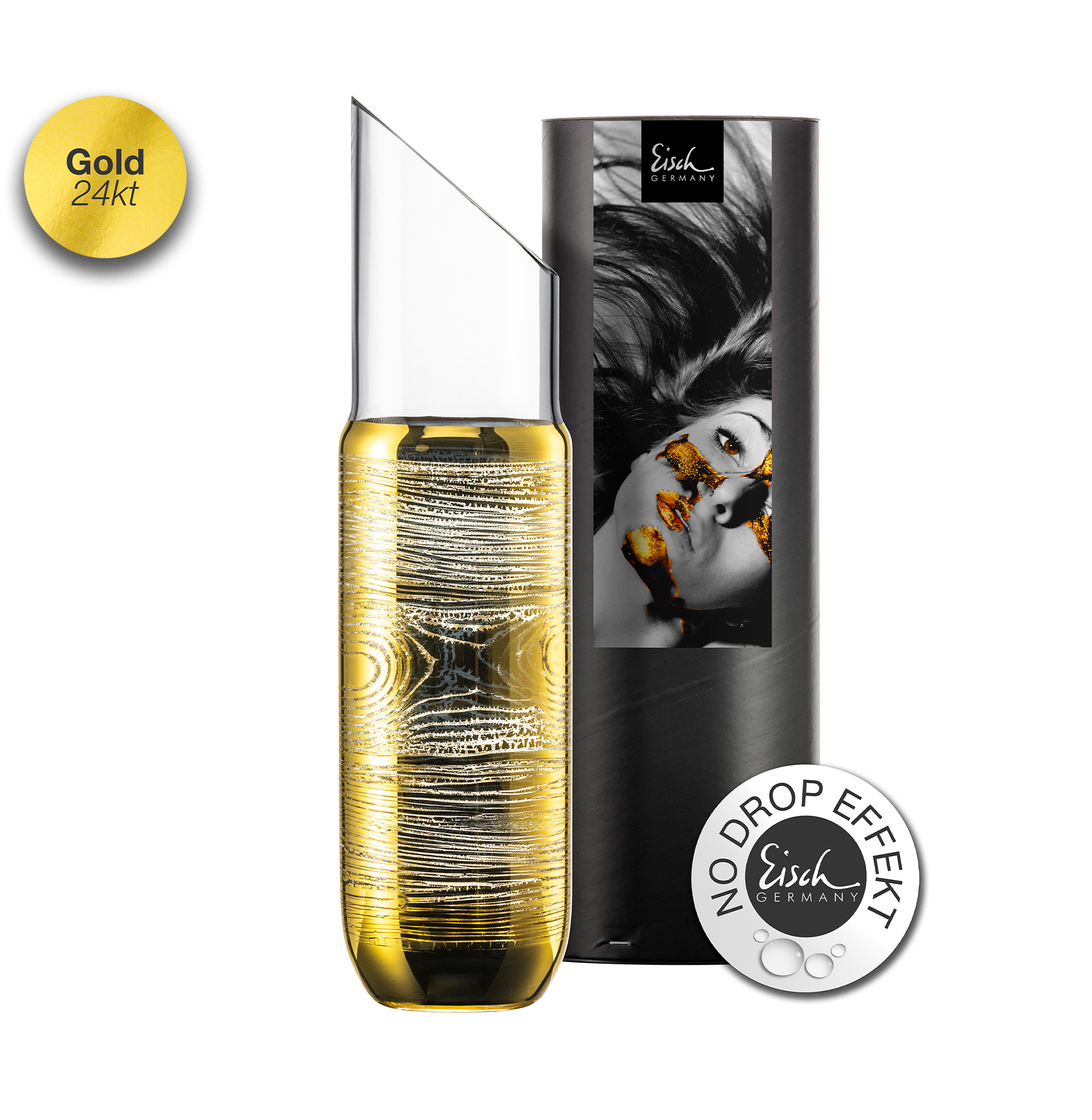 Karaffe gold No Drop Effekt 1,0l GOLDLEAF