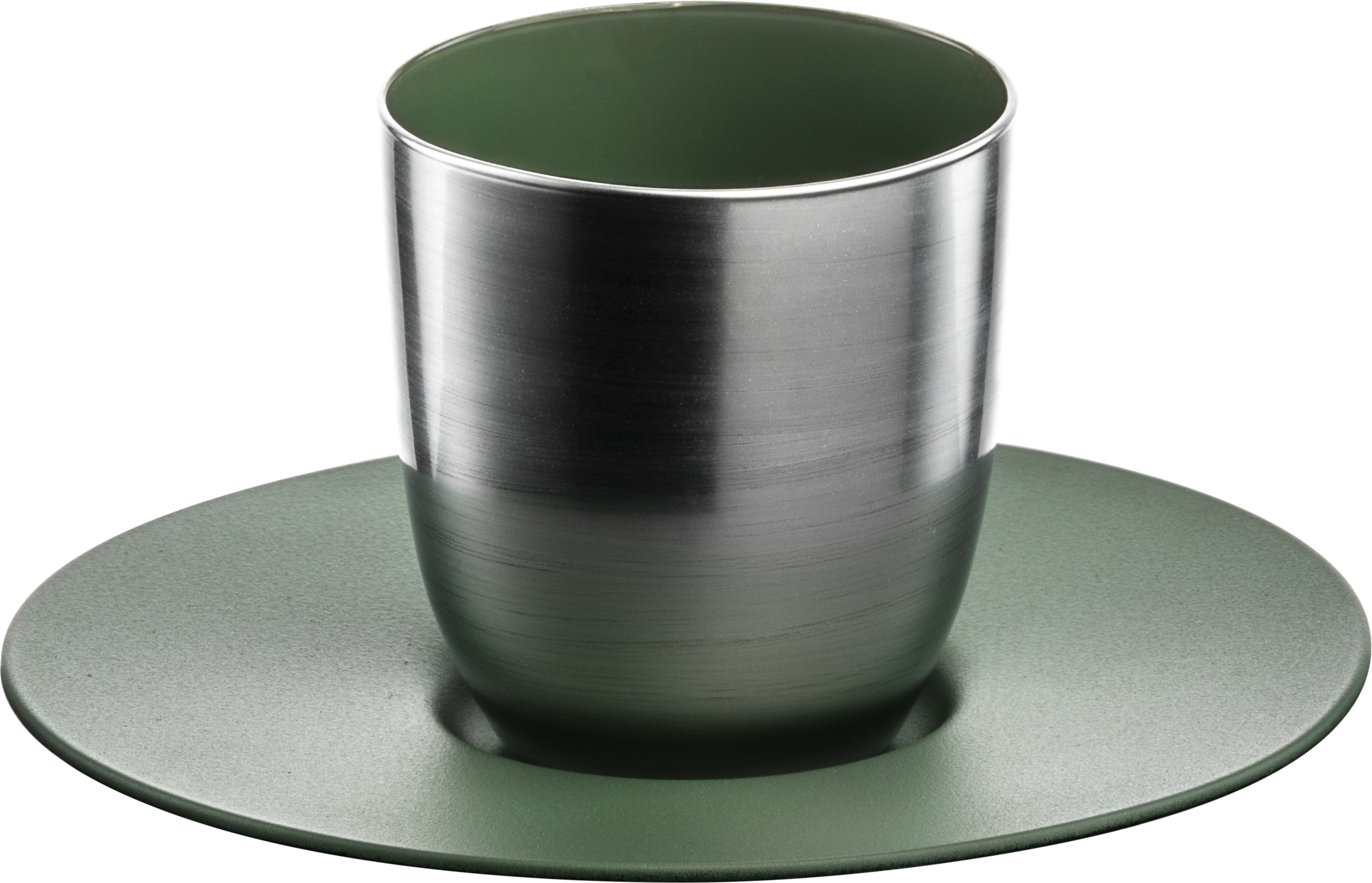 Espresso-Set silber/grün COSMO COLLECT